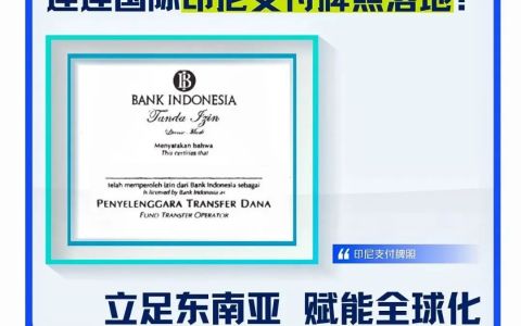 印尼金融牌照,印尼支付牌照